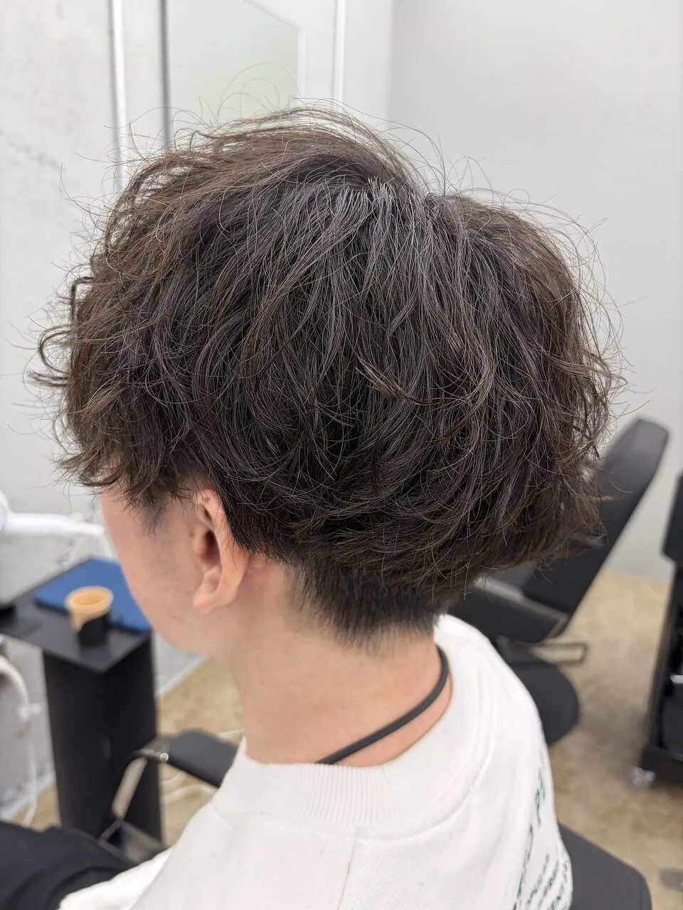 シャドウパーマ&刈り上げマッシュ