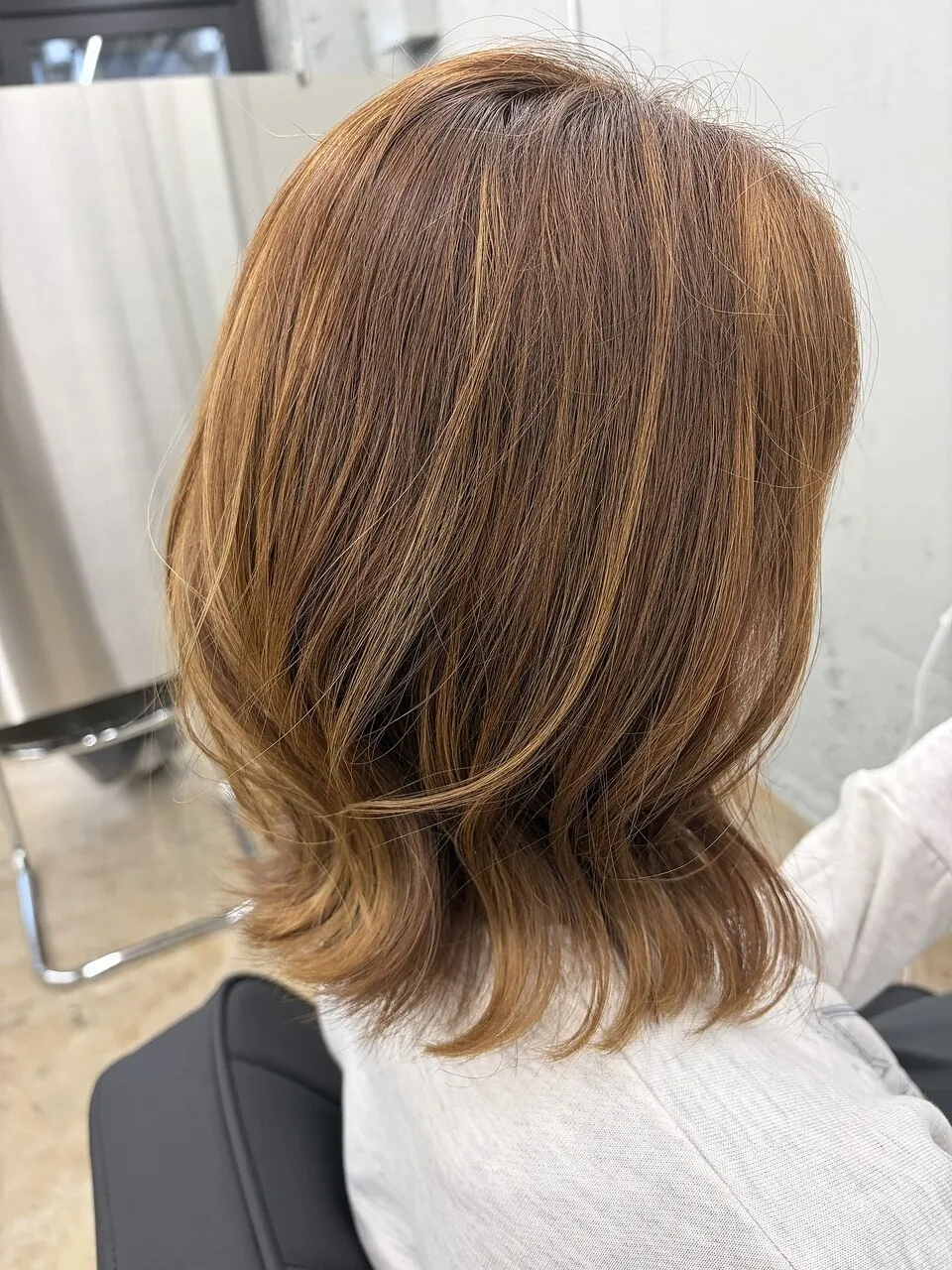 アッシュベージュ&ナチュラルハイライト