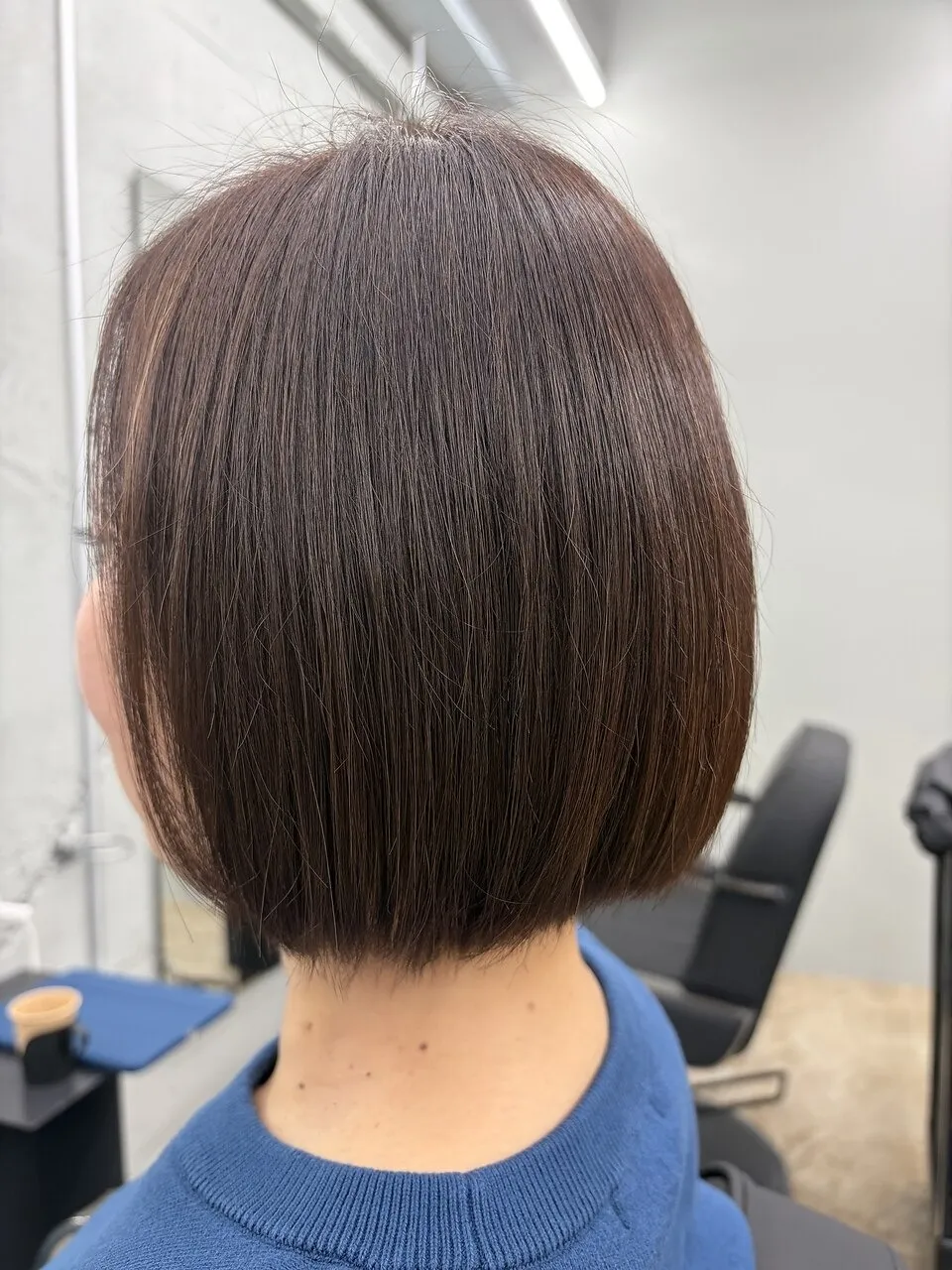 パープルベージュ&ナチュラルボブ